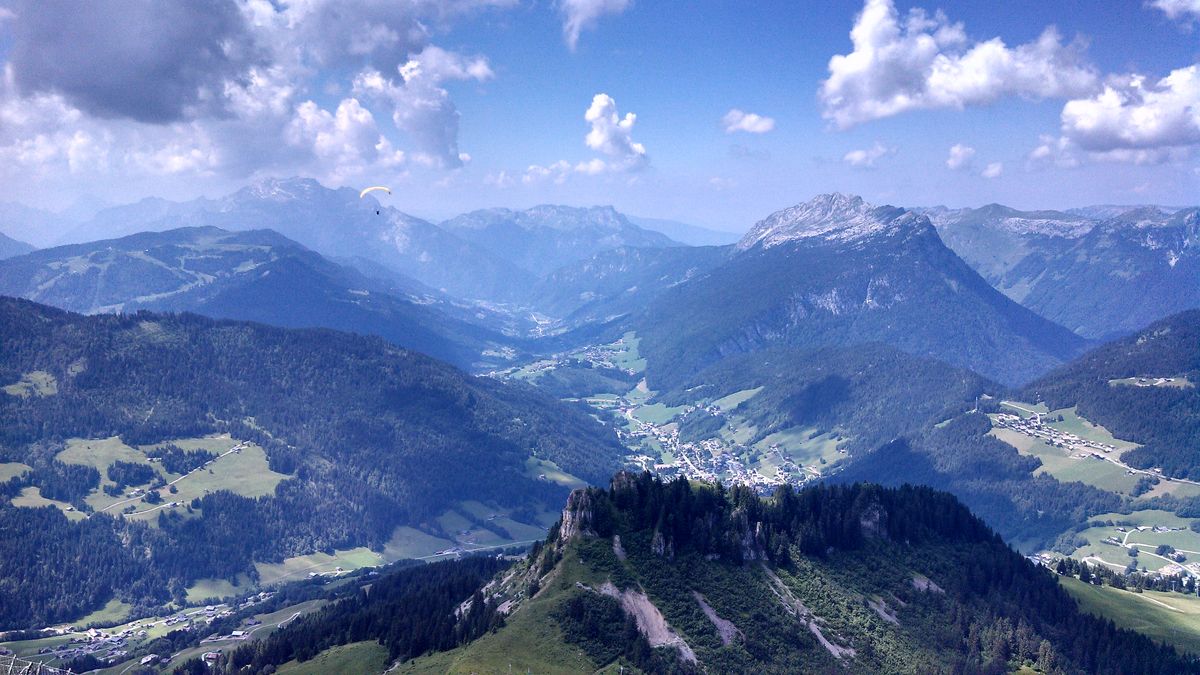 Panorama Sur La Vallée À 2000m (Le Grand-Bornand).