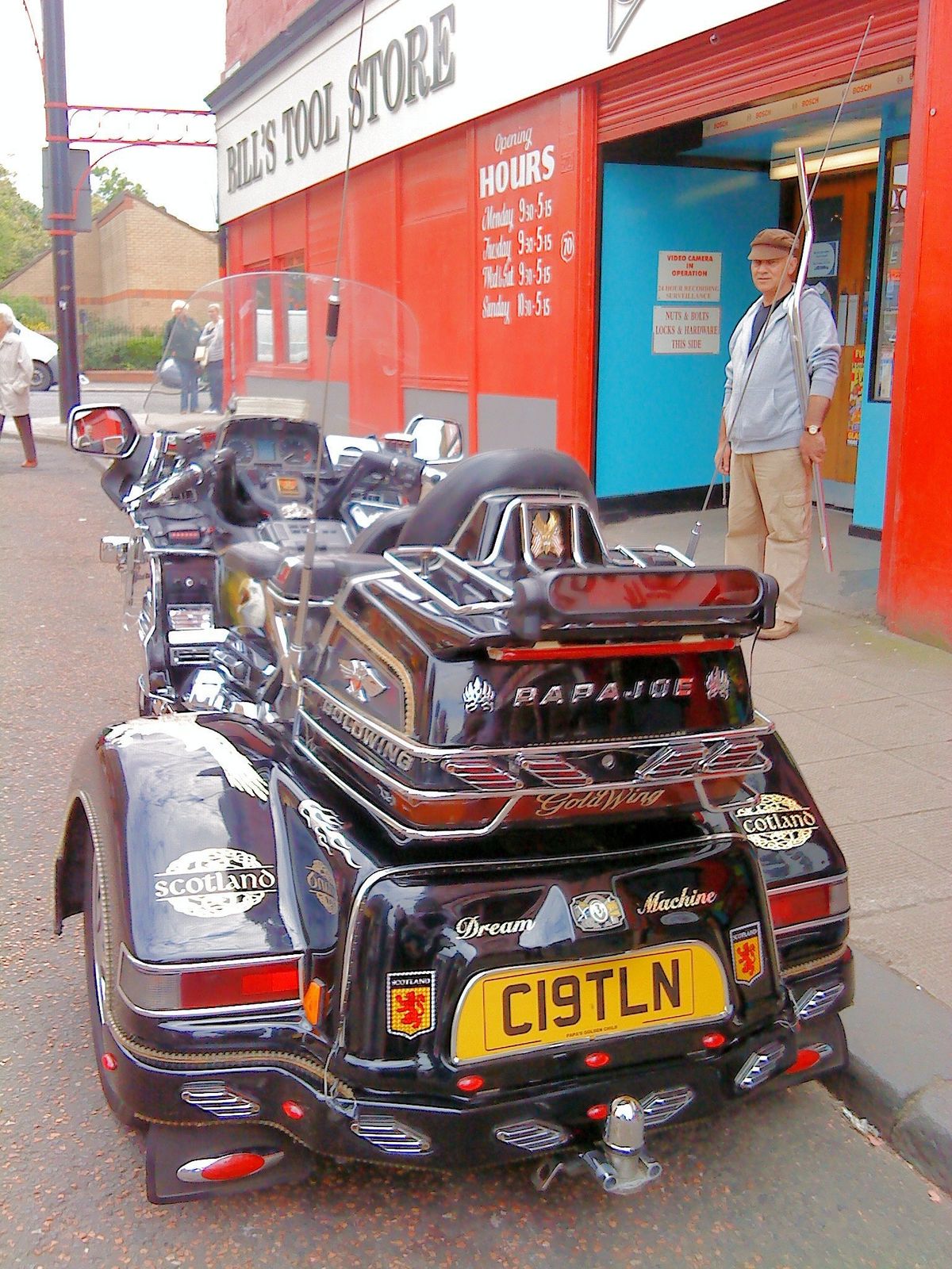 Honda Goldwing at Bills Tool Store in Glasgow - Scotland