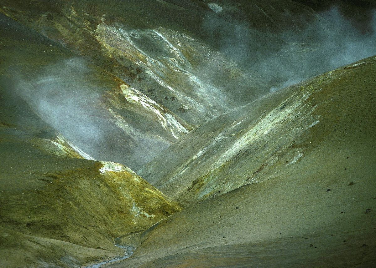 Dépot de soufre en Islande