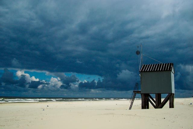 Drowning people house Terschelling, the Netherlands