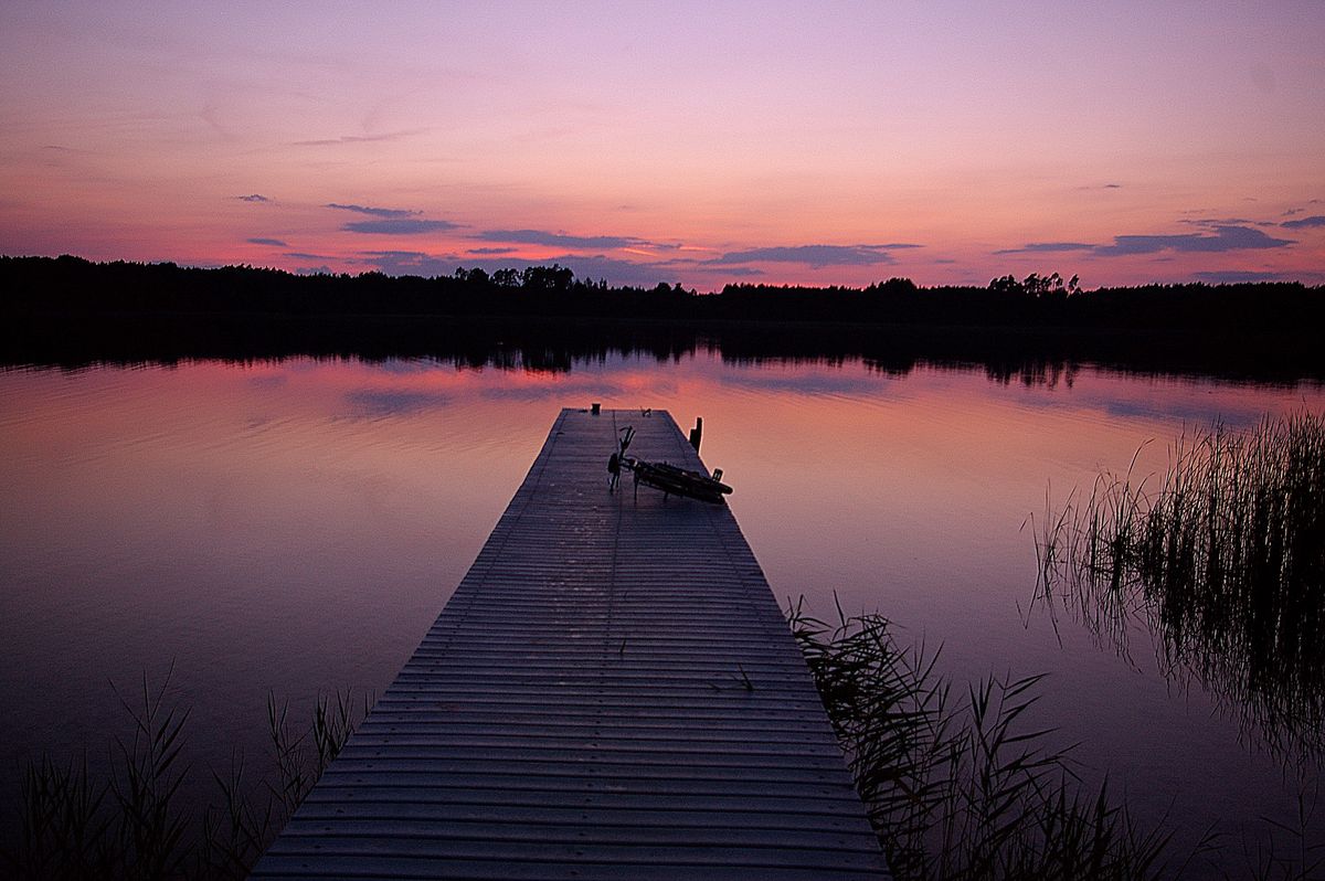 rower na pomoście