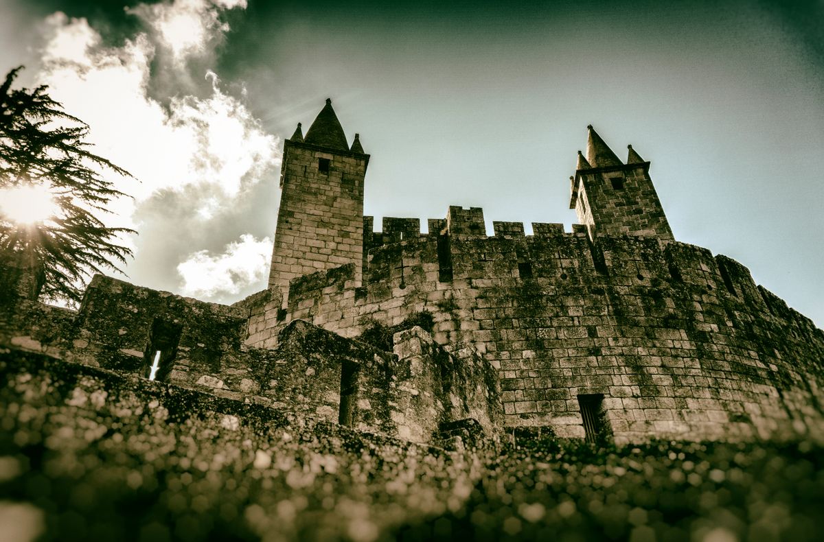 This Castle from the XI century can be found in Santa Maria da Feira, Portugal.